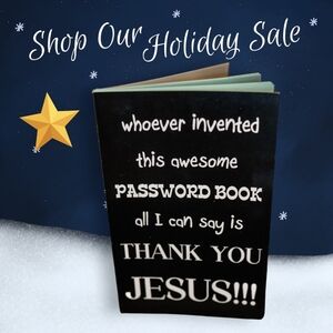 Thank you Jesus great gift for a believer! Password Book gift